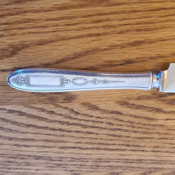 Oneida 1921 Community Grosvenor Silver-plate Solid 9.5" Dinner Knife Art Deco - Picture 3 of 15